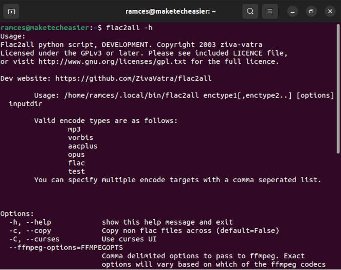 Transcode Audio Flac2all 07 Program Working Help