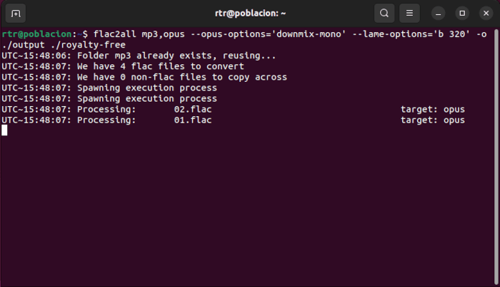 Transcode Audio Flac2all 11 Custom Job Multi Format Transcode
