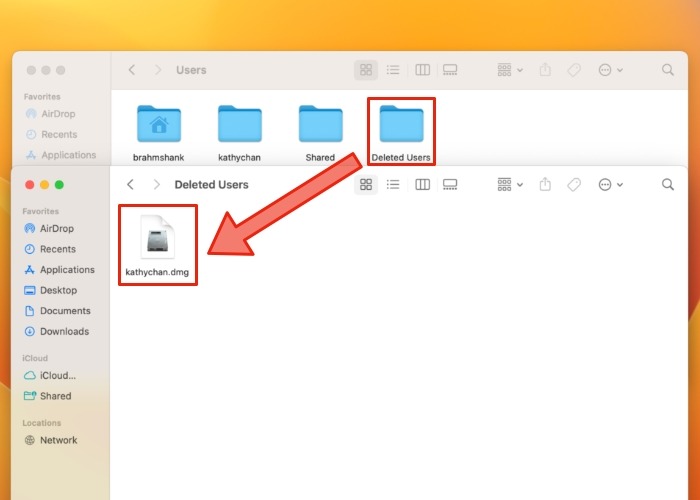 Users Deleted Folder Macos