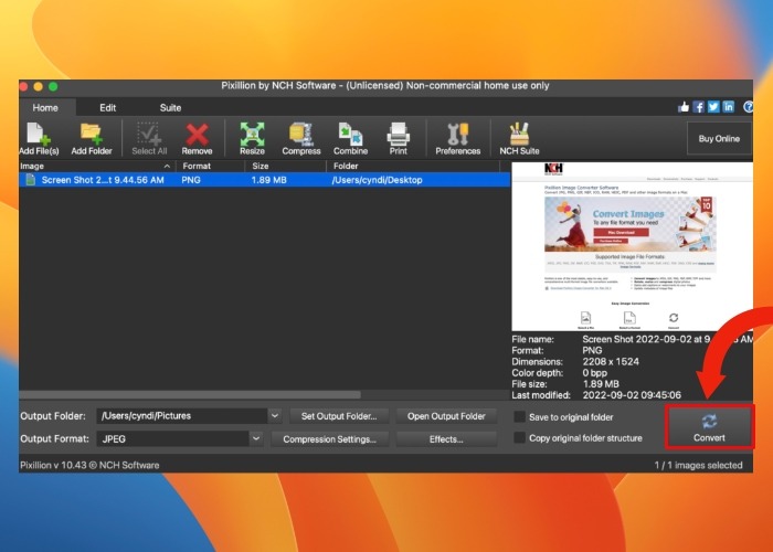 Ventura Pixillion Convert
