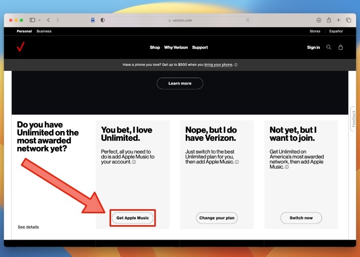 Verizon Apple Music
