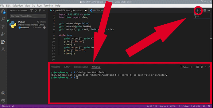 Visual Studio Code Shell In Terminal And Run Button