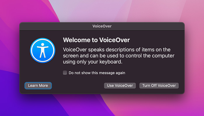 What Is Accessibility Mac Activating Voiceover Using Command And F5 Keys