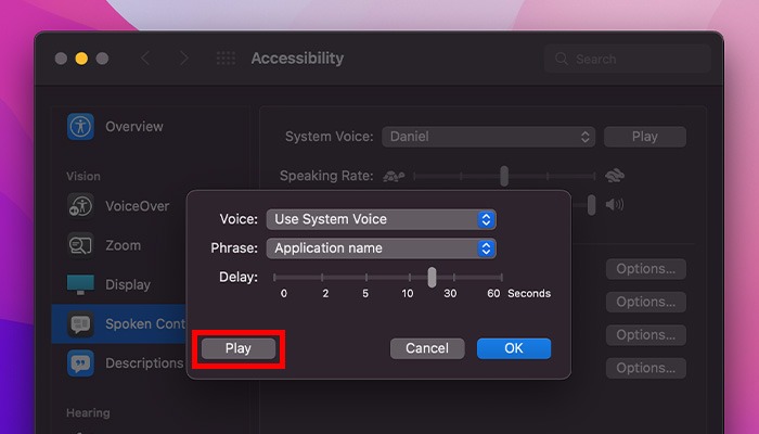 What Is Accessibility Mac Speaking Announcements Play