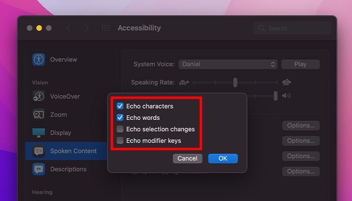 What Is Accessibility Mac Typing Feedback Options