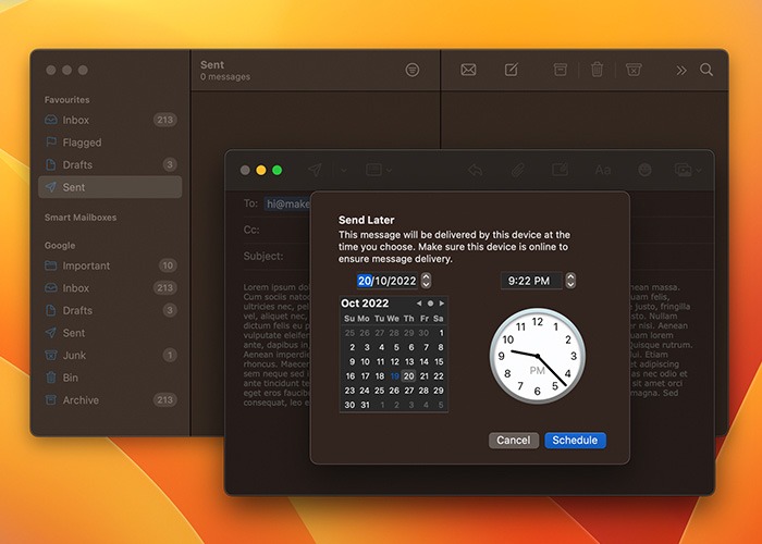 10 Macos Ventura Features You Should Tweak Send Later Schedule