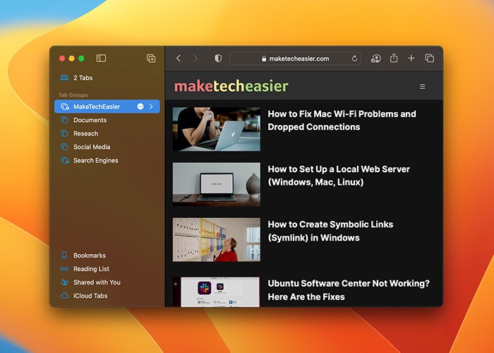 10 Macos Ventura Features You Should Tweak Hover To The Tab Group