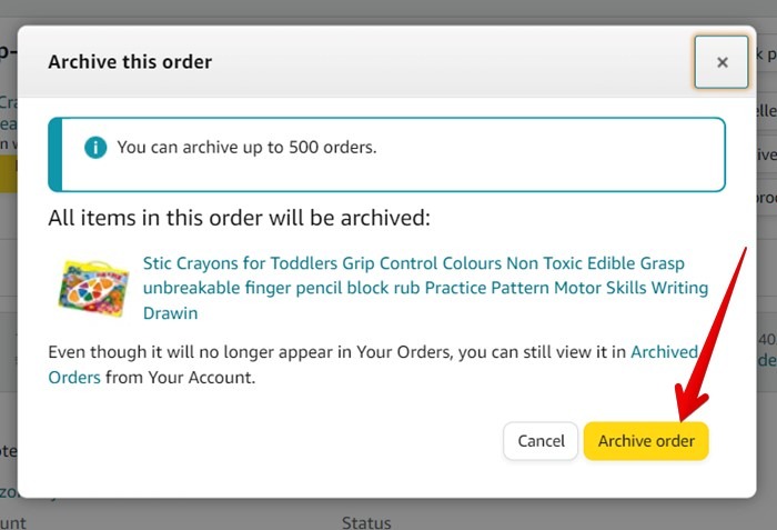 Amazon Pc Archive Order Confirm