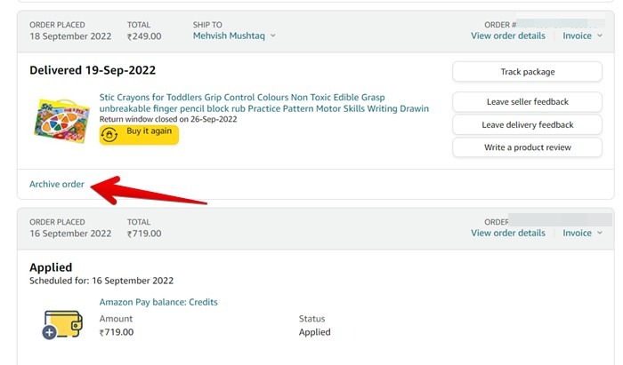 Amazon Pc Archive Order