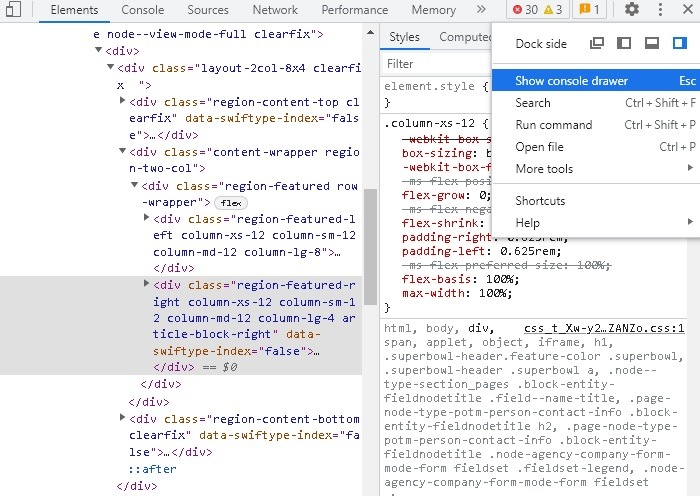 Bypass Paywalls Chrome Inspect Show Console Drawer