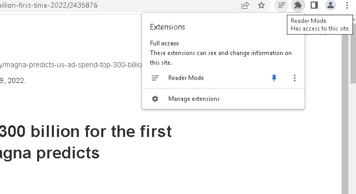 Bypass Paywalls Chrome Reader Mode Pin Extension