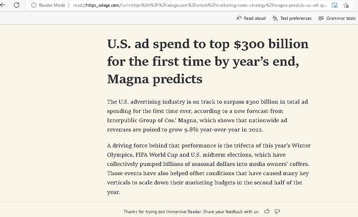 Bypass Paywalls Edge Reader Mode