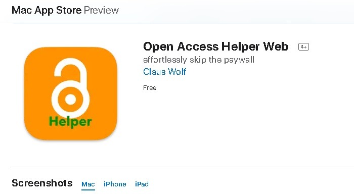 Bypass Paywalls Unpaywall Mac App Store