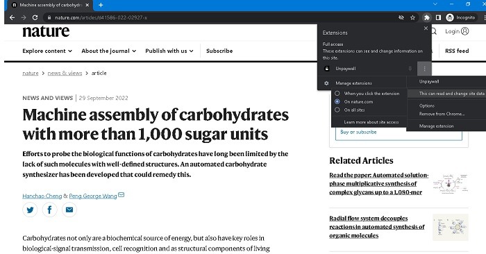 Bypass Paywalls Unpaywall Trying To Unblock