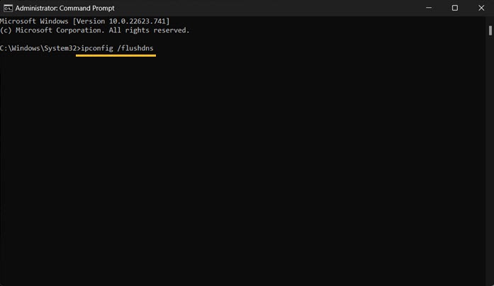 Command Prompt Flush Dns