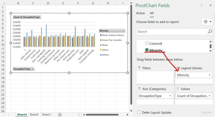 Excel Pivot Chart Ethnicity Legend