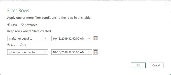 Excel Power Query Editor Date Date Filter Between 1240 1250