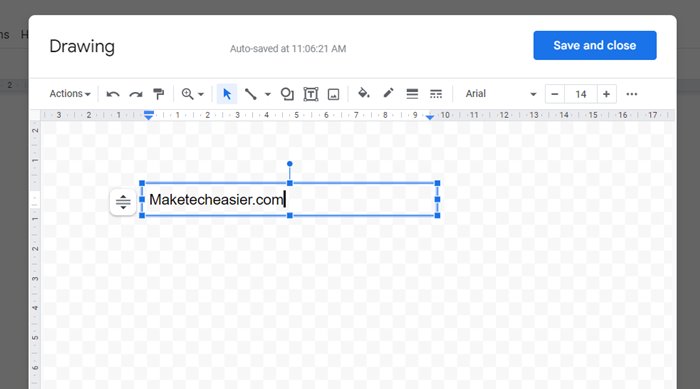 Google Docs Drawing Add Text 1