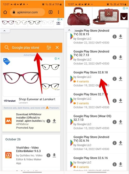 Google Play Store Apk Install Version