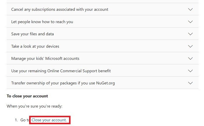 How To Access Hotmail Close Account 2