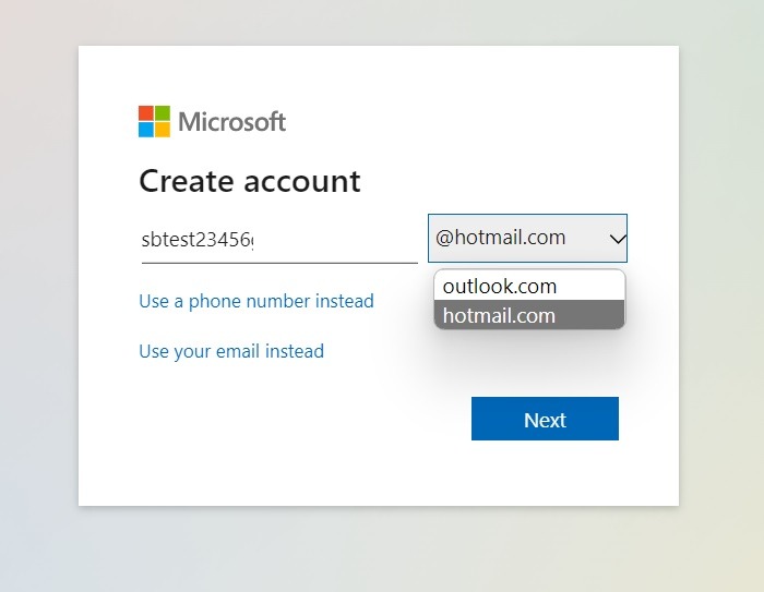 How To Access Hotmail Create Account Hotmail Selection