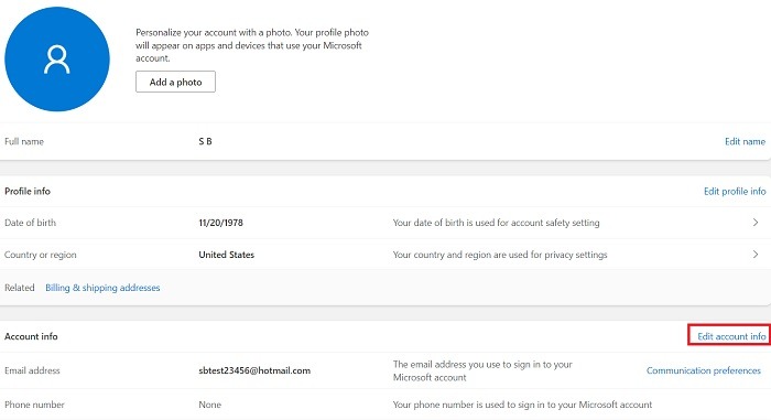 How To Access Hotmail Edit Account Info