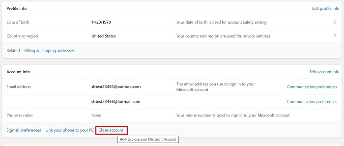 How To Access Hotmail Rename Close Account Tab