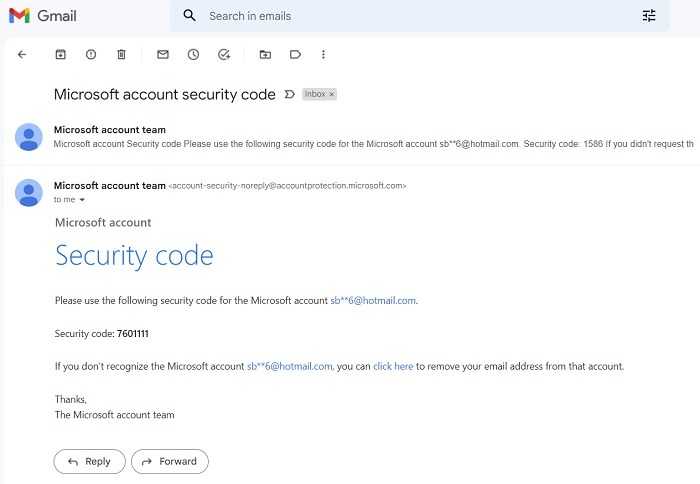 How To Access Hotmail Sign In Security Code Gmail