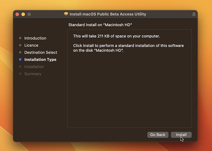 How To Install The Macos Ventura Beta Pub Beta Install Button