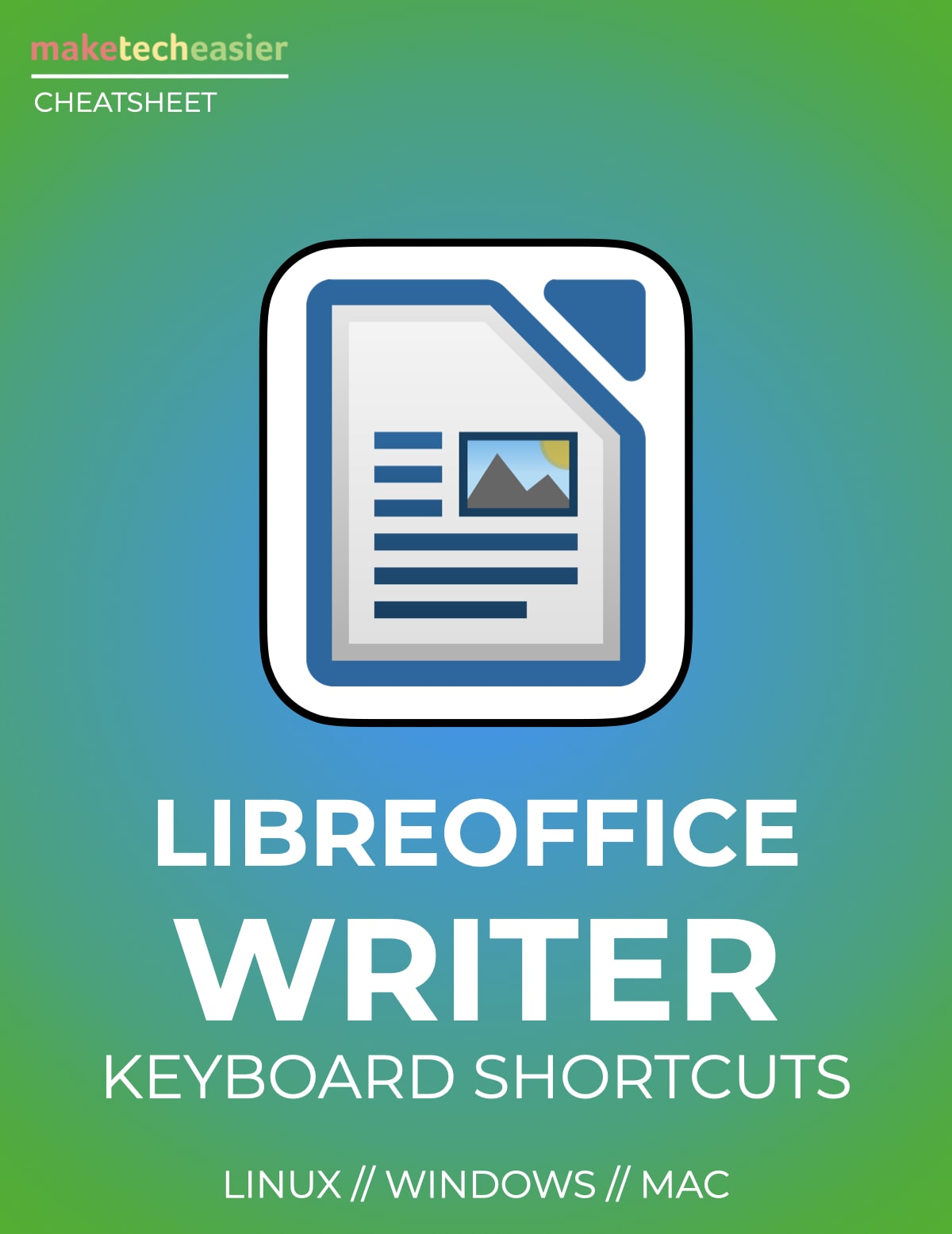 LibreOffice Writer Keyboard Shortcuts Download