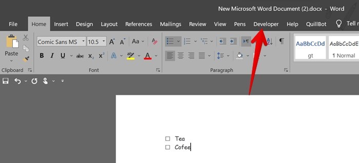 Microsoft Word Developer