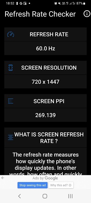 Monitor Refresh Rates Android Refresh Rate Checker