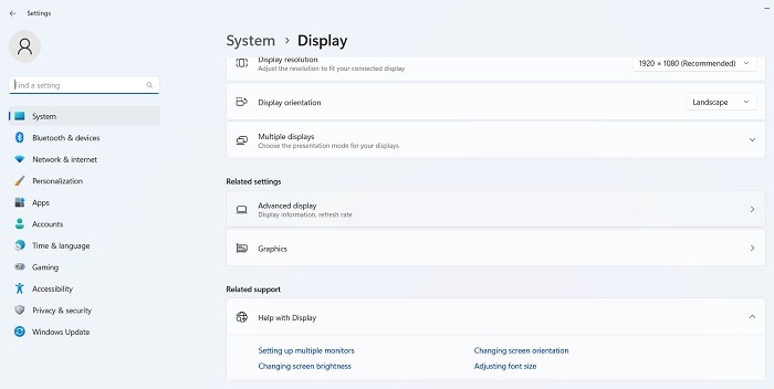 Monitor Refresh Rates Windows Sisplay Related Settings