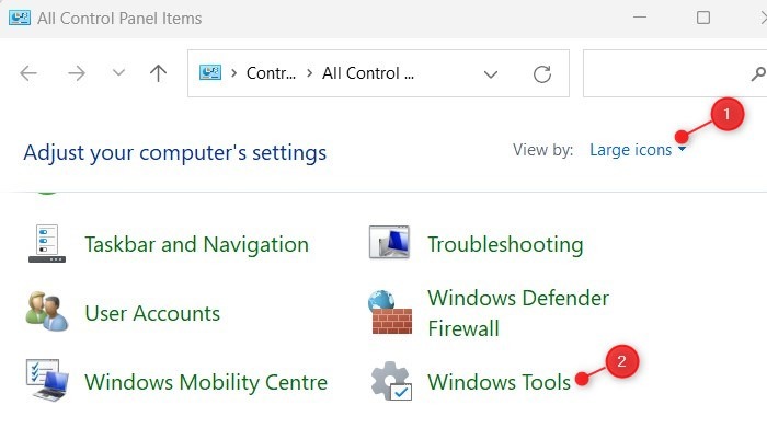 Open The Computer Management Tool Using Control Panel