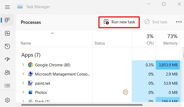 Open The Computer Management Tool Using Task Manager