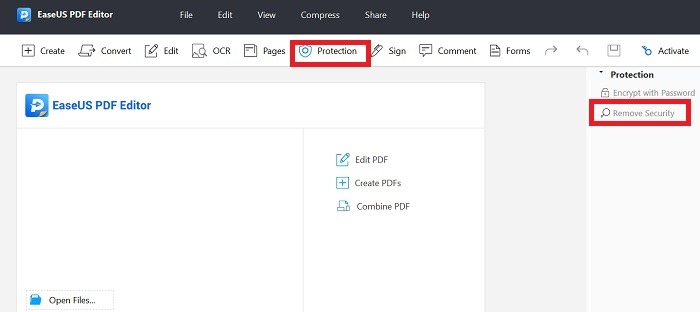 Pdf Password Remove Easeus Pdf Editor Remove Security
