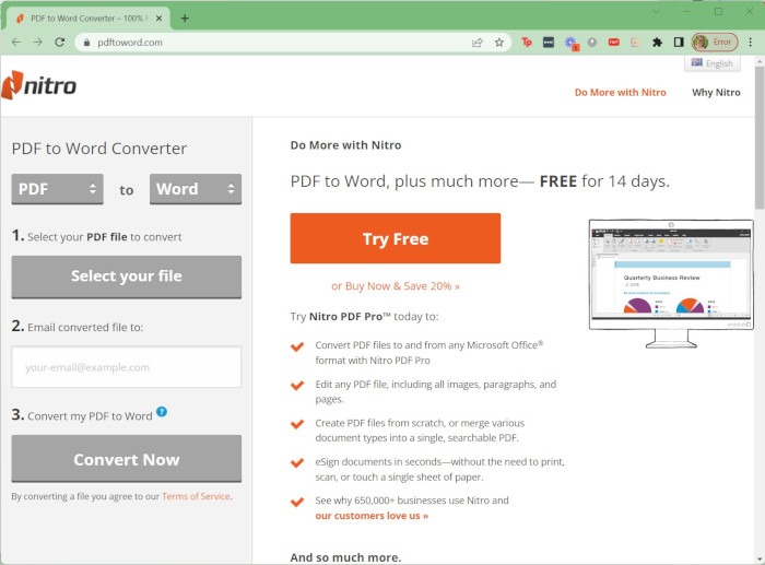 Pdf Word Converter Nitro