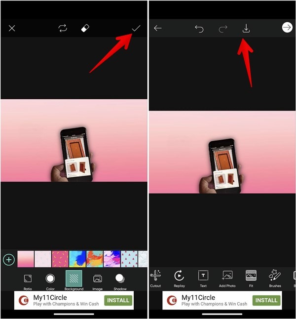 Picsart Change Background Save