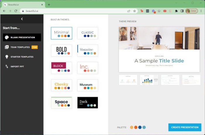 Powerpoint Alternatives Beautifulai Starting