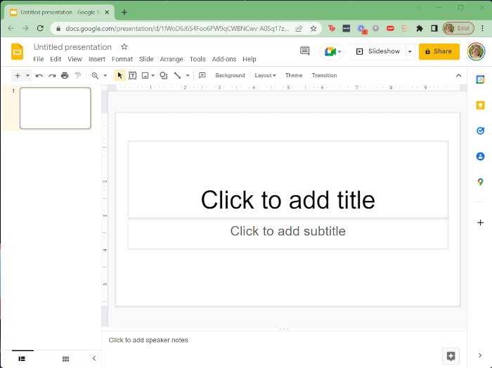 Powerpoint Alternatives Google Slides Basic View
