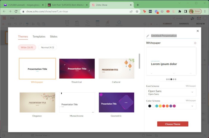 Powerpoint Alternatives Zoho Start