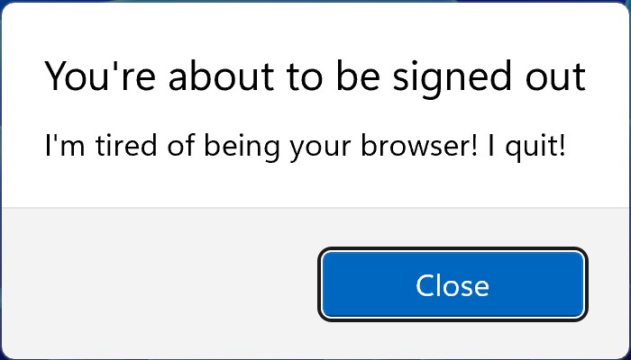 Prank Windows User 4 Shutdown Alert Browser