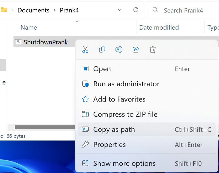 Prank Windows User 4 Shutdown Batch Copy As Path