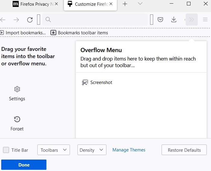 Scrolling Screenshots Windows Mozilla Firefox Screenshot In Overflow Menu