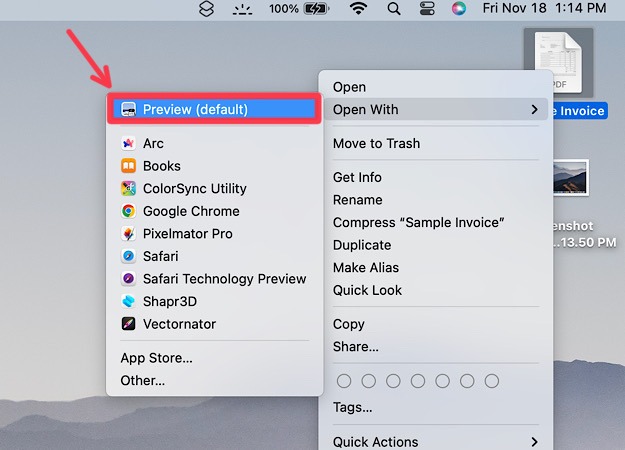 Signature Doc Preview