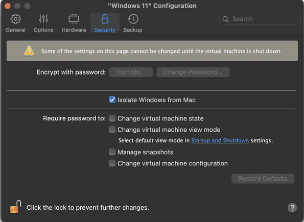 Test Antivirus Malware Parallels Windows 11 Settings Security Isolate From Mac