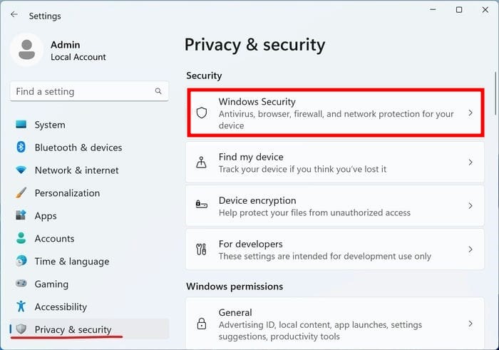 Test Antivirus Malware Settings Windows Security View