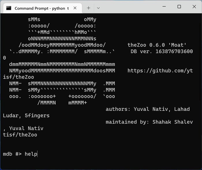 Test Antivirus Malware The Zoo Console Help