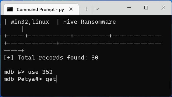 Test Antivirus Malware The Zoo Console Petya Ransomware Get