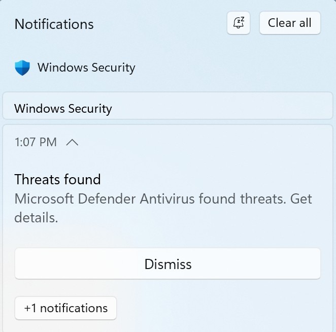 Test Antivirus Malware Windows Defender Found Threats